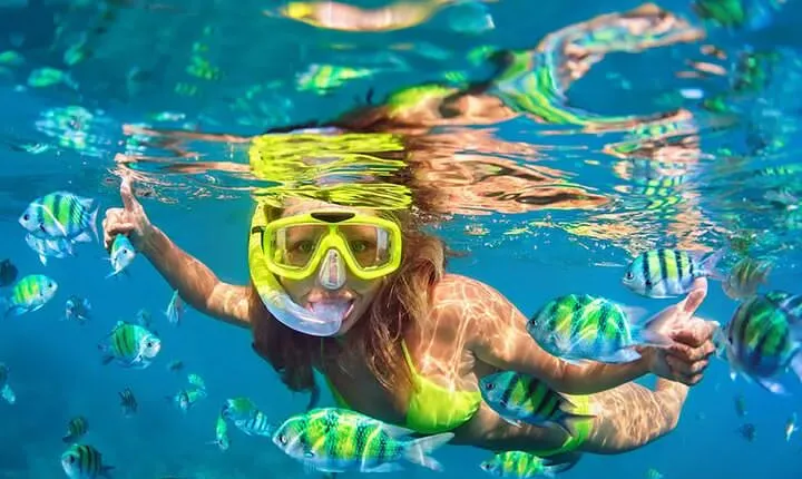 Snorkeling Combo 3 x 1 Lagoon Cenote Reef with Tulum Temples