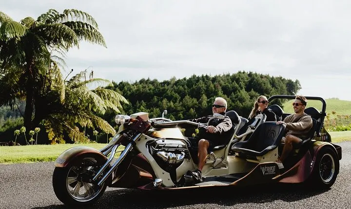 TAURANGA SHORE EXCURSION: Epic 25 min V8 Trike tour of Mt Maunganui & Tauranga