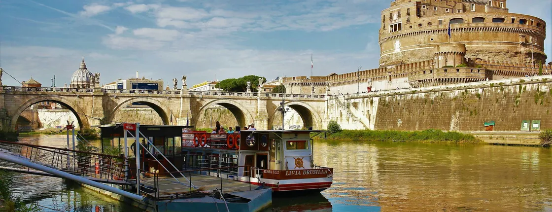 Tiber cruise 24-hour hop-on hop-off