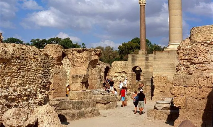 Archaelogical Site Of Carthage + Picturesque Village Of Sidi Bou Said
