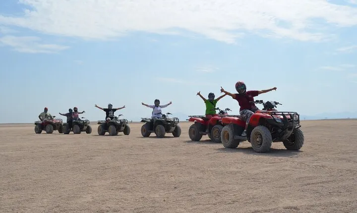 Sunset Quad Bike Safari with Bedouin Dinner and Show from Sharm