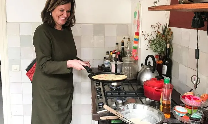 Private Dutch Pancake Class with a Local in her Home in the Heart of Amsterdam