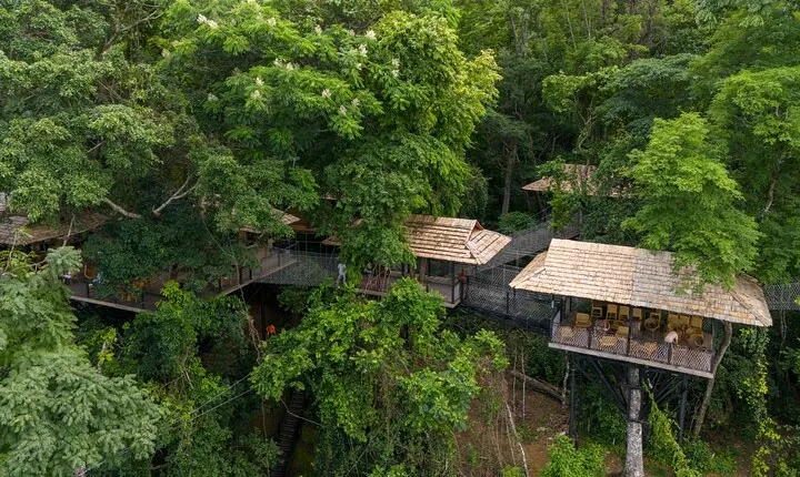  Kuang Si Waterfall, Tree Top Cafe, Ziplining with Lunch