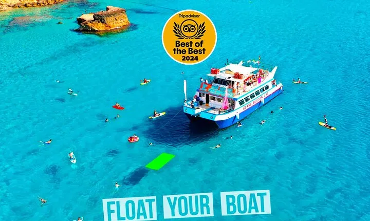 Ibiza Beach Hopping Cruise with Paddleboards, Drinks and Food 6h