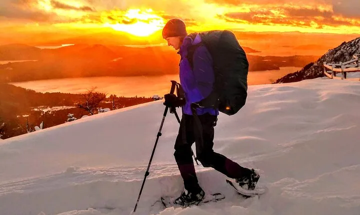 Private Snowshoe Hiking in Bariloche in Winter