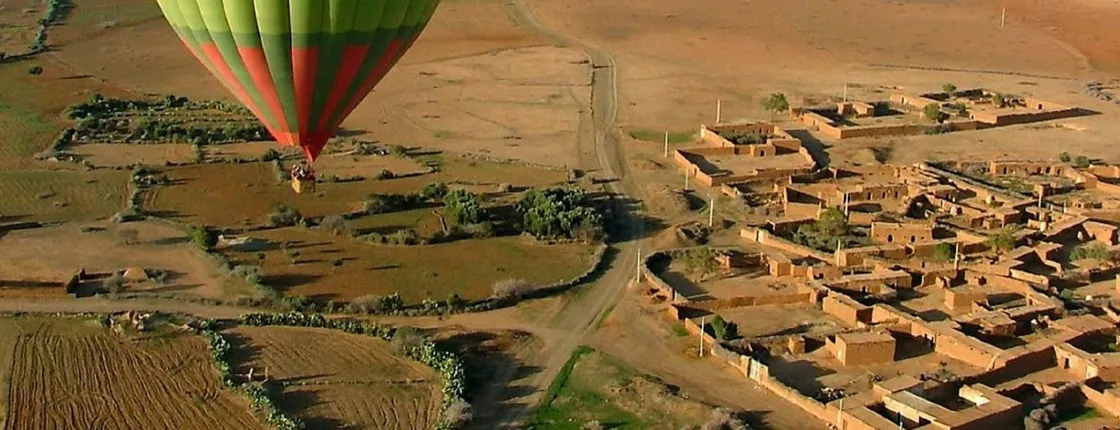 Hot air balloon ride over Marrakech