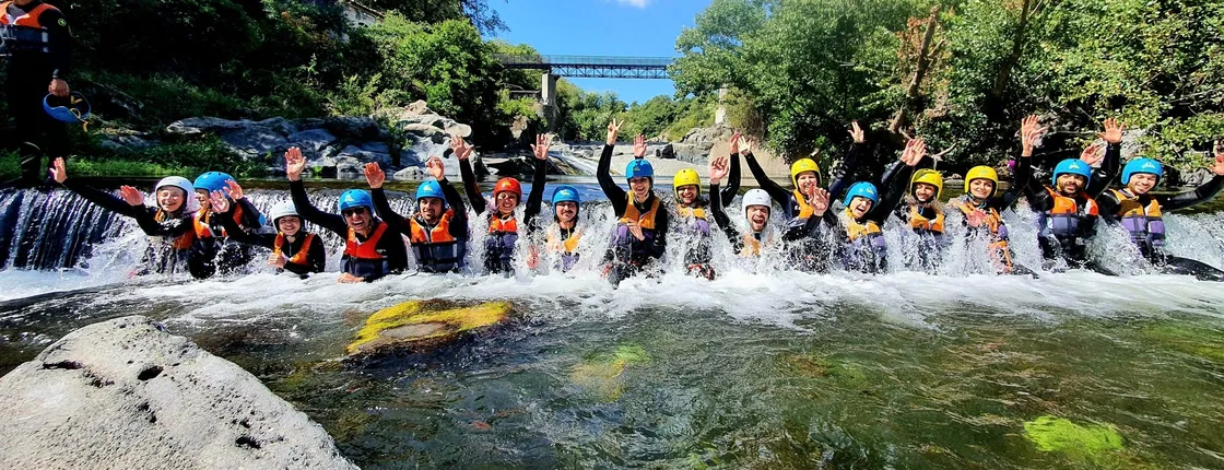 River trekking and body rafting guided tour at Alcantara Gorges