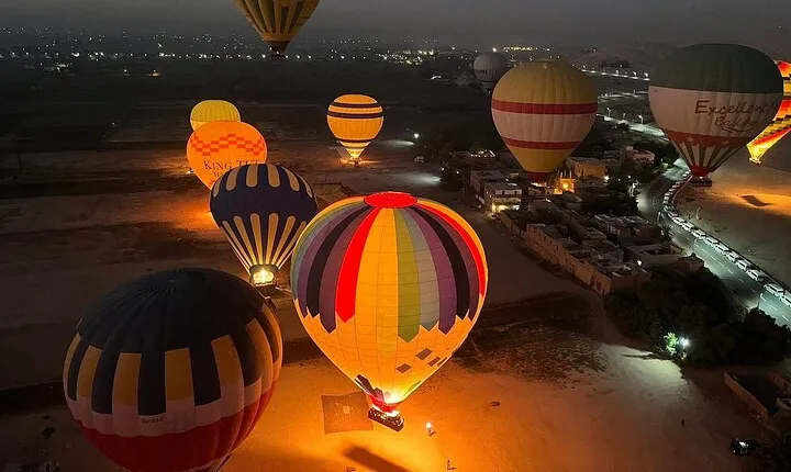 45 Minutes of Breathtaking Sunrise Balloon Tour Over Luxor Sites