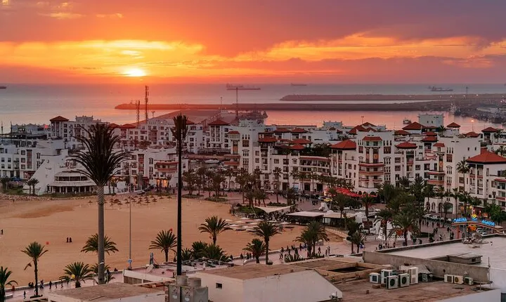 Agadir By Night : Agadir Kabah Sunset and Cable car optionnel 
