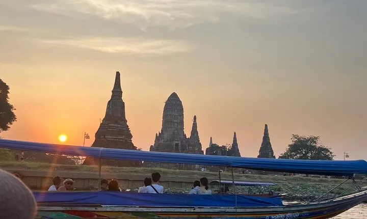Ayutthaya Sunset Discovery, Boat Ride, Iconic Spots, Local Market