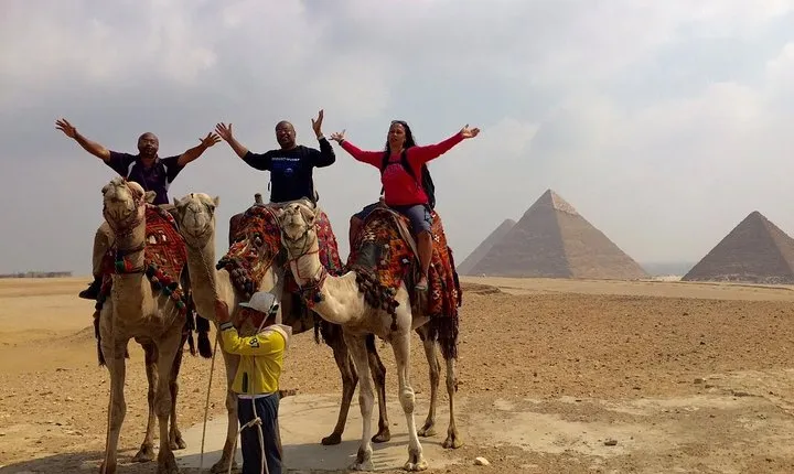 Day Tour To Giza Pyramids, Sphinx & Sakkara including Camel Ride