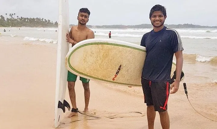 Surfing in Unawatuna