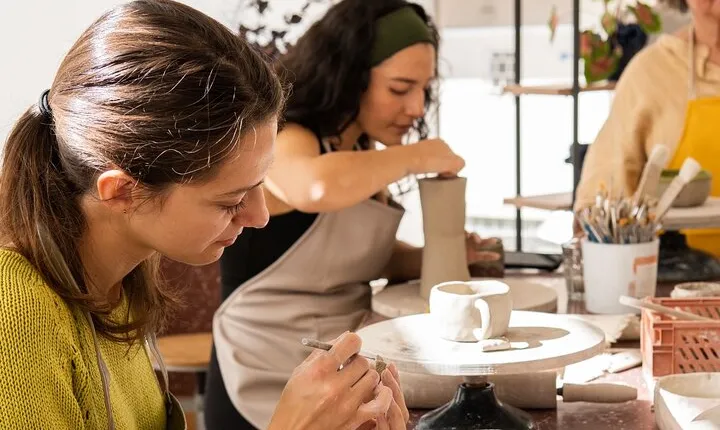 Create and paint your own ceramic piece in a workshop in Athens