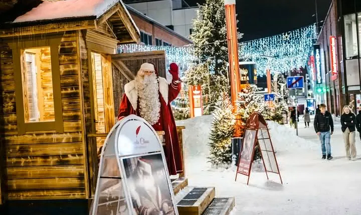 Santa Village Tour+Lapland Cuisine In Glass Igloo+Snow Scooters