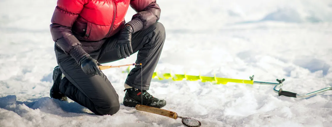 Ice fishing experience in Lapland