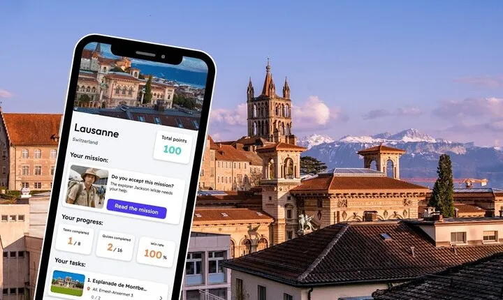 Lausanne Exploration Game and City Tour on your Phone