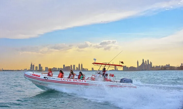 Dubai Speedboat: Marina, JBR & Ain Dubai Skyline Cruise
