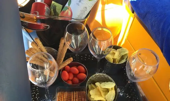 eco yoga section with snaks all included from Katakolo port