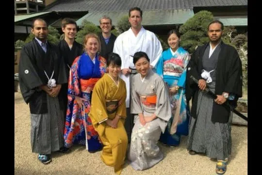 Kimono and tea ceremony at Bonsai Museum