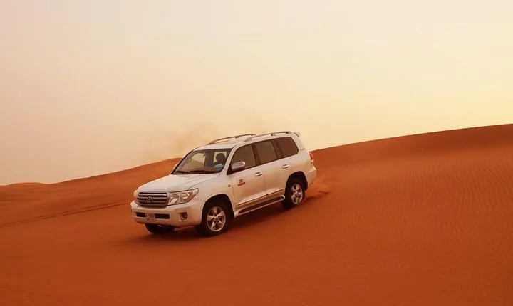 Dubai Desert Safari: BBQ, Camel Ride & Sandboarding