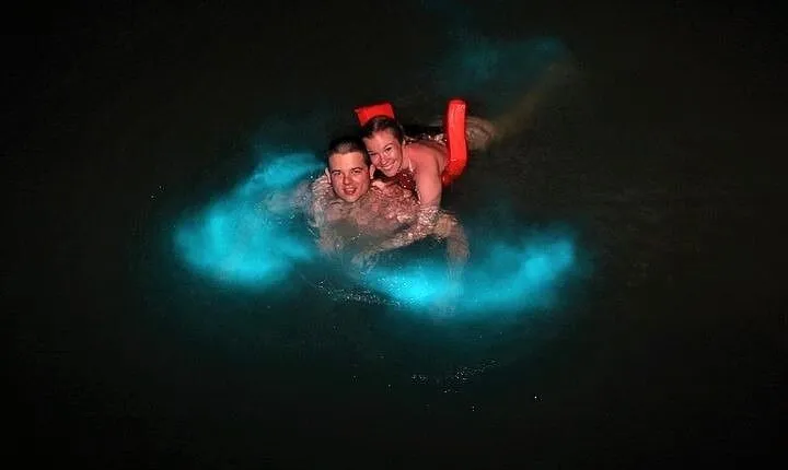 Mystic Lagoon Night-Time Cruise and Swim from Montego Bay & Trelawny