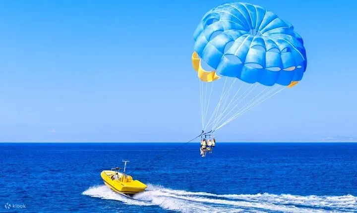 Sky-High Thrills Parasailing over Sharm El Shaikh's Crystal Water