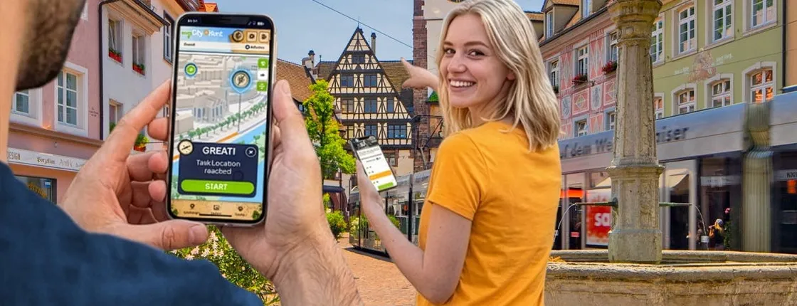 Self-guided digital scavenger hunt in Freiburg