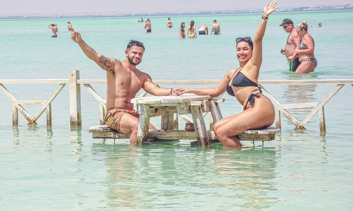 Boat Trip Orange Bay Island with 2 Snorkeling Stops in Hurghada