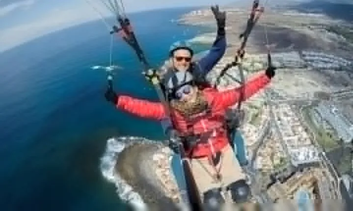 Tandem Paragliding Flight in South Tenerife