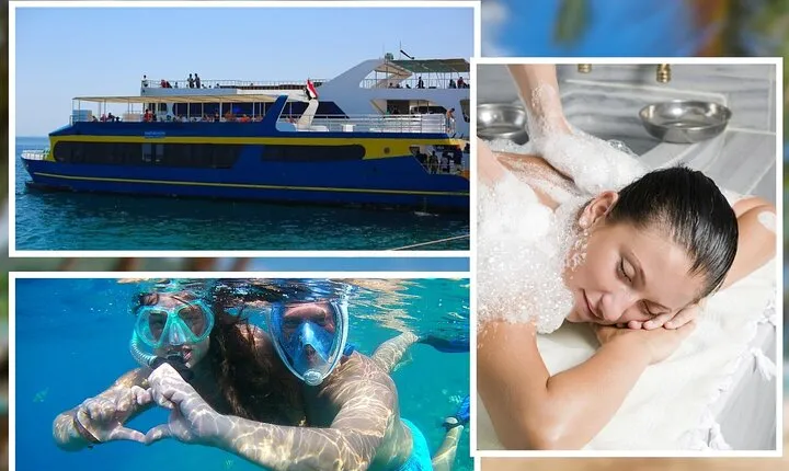 Conquest Semi-Submarine Snorkeling Trip & Turkish Bath - Hurghada