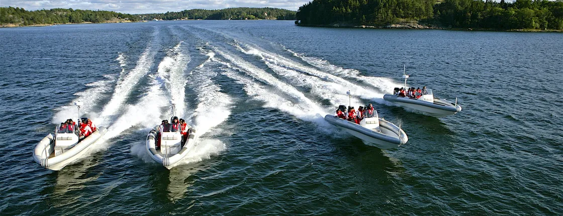 RIB speedboat ride in Stockholm archipelago