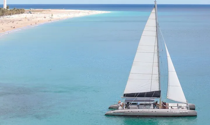 Fuerteventura: Day at Sea on a Sailing Catamaran with Lunch and Drinks
