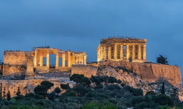 Athens Iconic Highlights & Lake Vouliagmeni Thermal Spa Day Tour