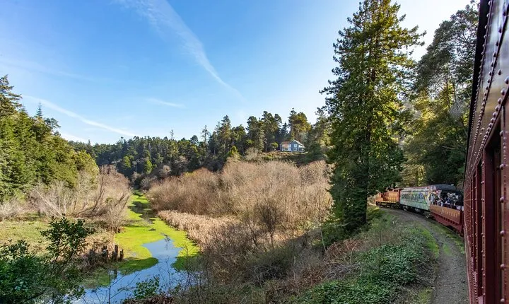 Skunk Train: Pudding Creek Express from Fort Bragg