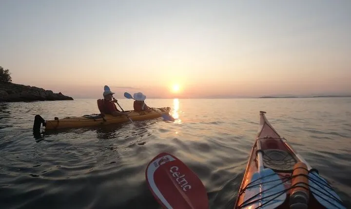 Sunset Sea Kayaking in Athens Riviera