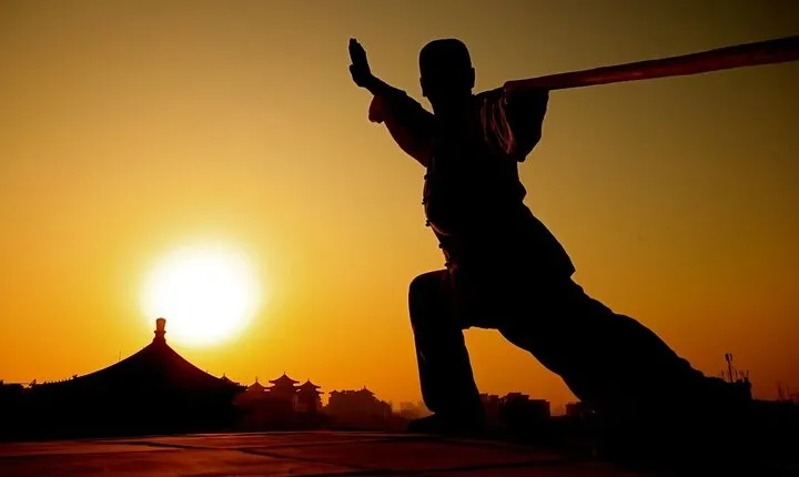 Kungfu Class and Bicycling on Xi'an City Wall