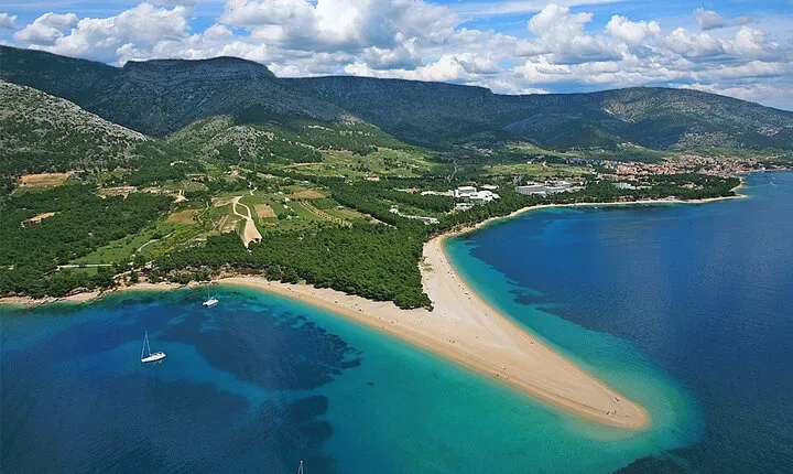 The Golden horn route - Panoramic flight over Golden horn from Island Brač