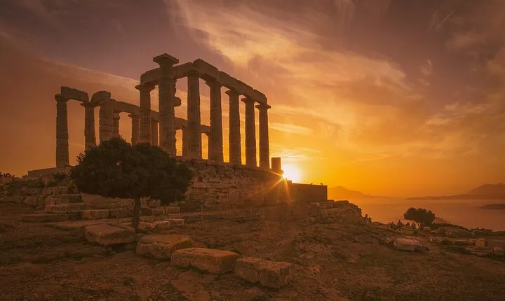 Temple of Poseidon: Private Mythical Sunset by the Aegean