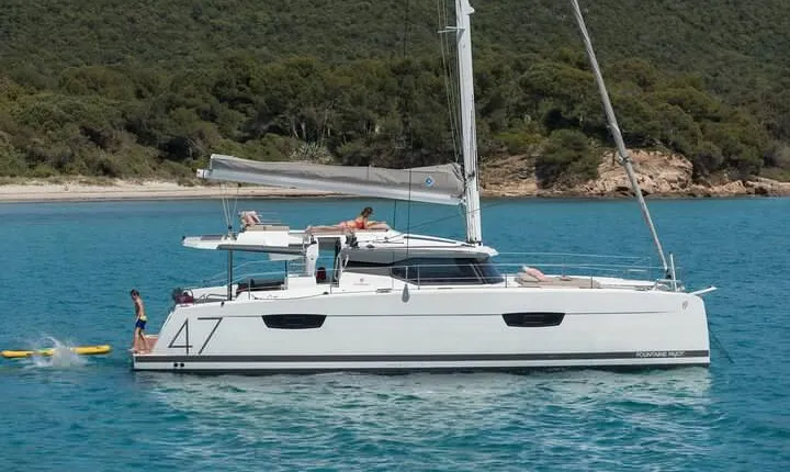 Private 5-Hour Cruise on Brand-New Luxury Catamaran in Mykonos (max 19 guests)