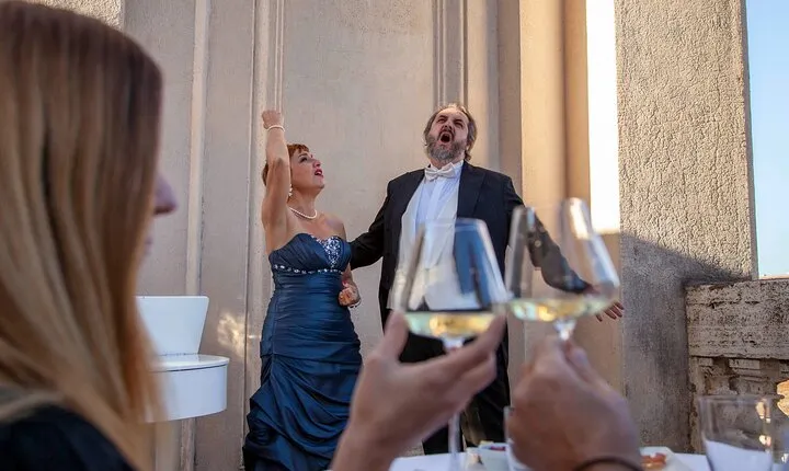 Open-Air Opera Concert with Terrace Aperitif in the Heart of Rome