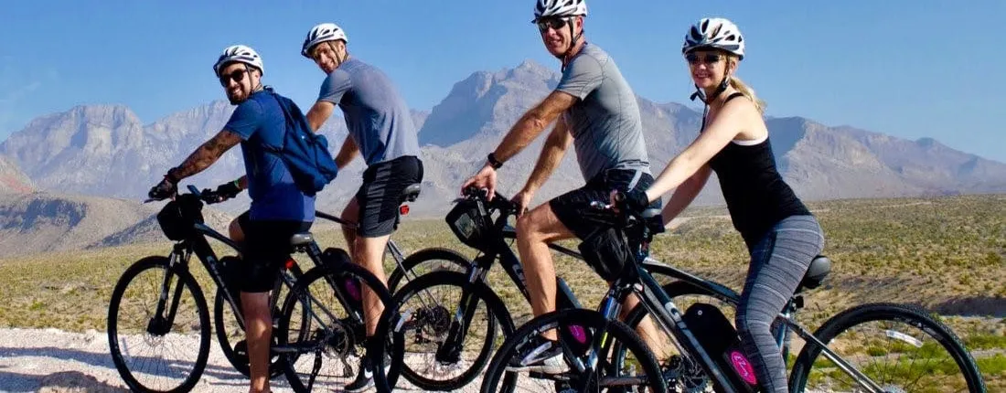 Self-guided e-bike tour of Red Rock Canyon with pick-up