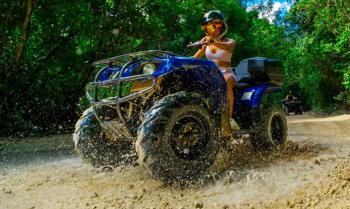 Cancun ATV Adventure with Ziplines, Cenote & Insurance Included