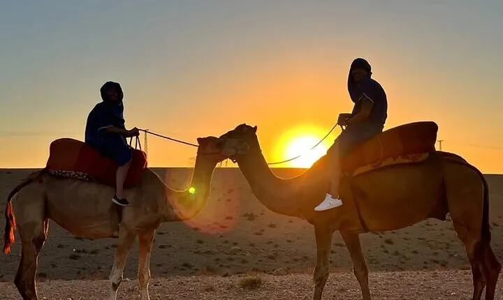 Sunrise Camel Ride and Breakfast in Agafay Desert from Marrakech