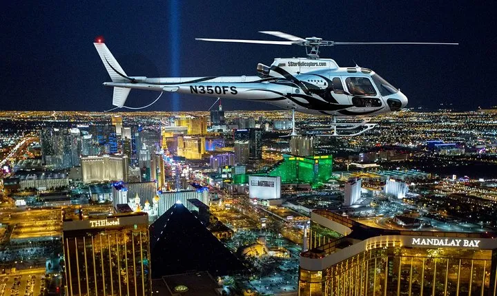 Las Vegas Helicopter Night Flight and Optional VIP Transportation