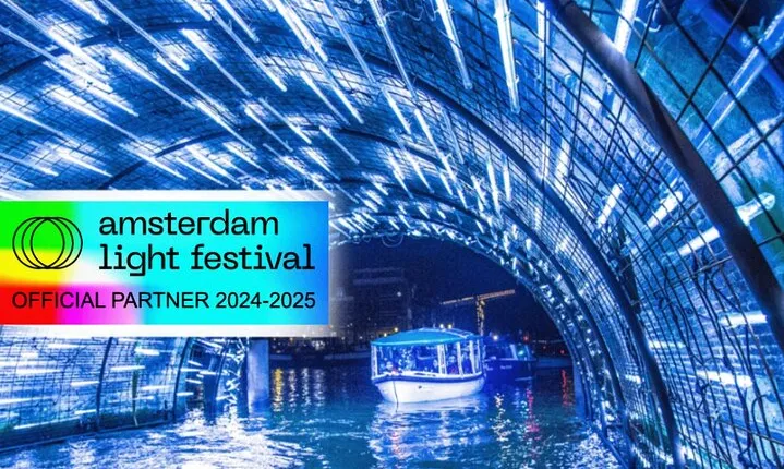 Amsterdam Light Festival: Canal Cruise Luxury Boat