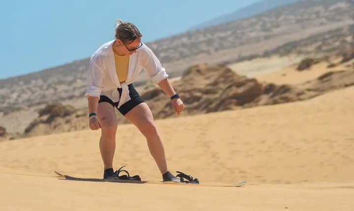 Sandboarding ( Sand Surfing ) in Agadir