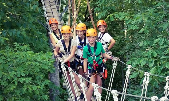 Fully Guided Zipline Canopy Tour through Kentucky River Palisades