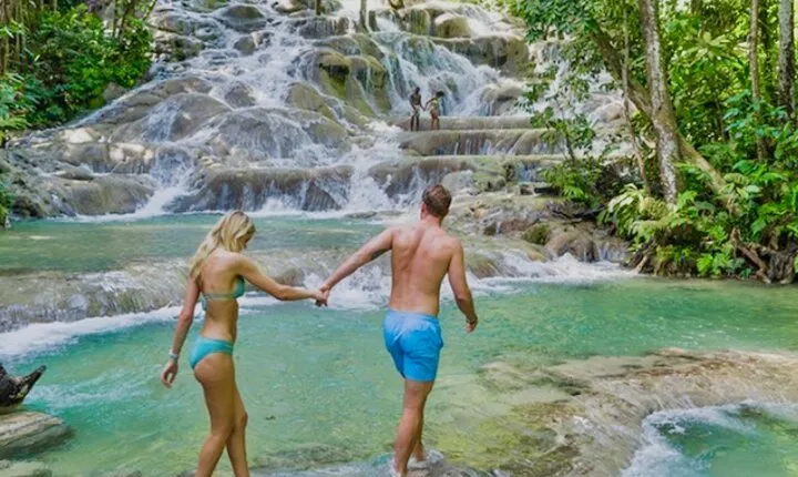 Dunn's River Falls , Bamboo Rafting & ATV Ride from Montego Bay