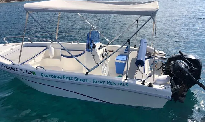 Santorini: License Free - Boat Rental "AELIA"
