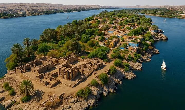 Private Felucca Sailing Tour Around Elephantine Island from Aswan